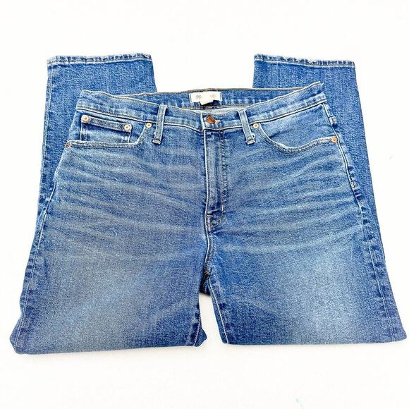 Madewell Blue Straight Leg Jeans - Picture 4 of 8